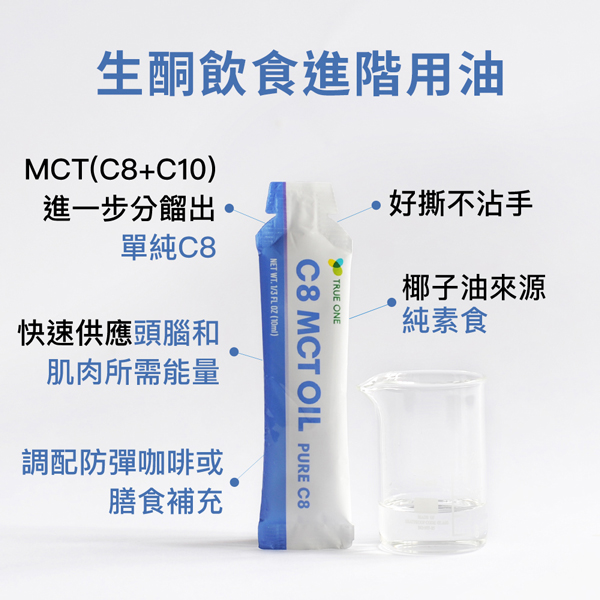 C8中鏈三酸甘油酯-好撕隨身包 /10ml*15包 MCT,MCT油,C8,C8油,生酮飲食,防彈咖啡