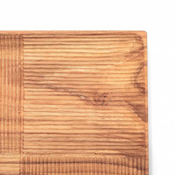 天然柚木方型托盤M號(24x24cm)-波點款/條紋款 柚木,廚房,餐具,木盤
