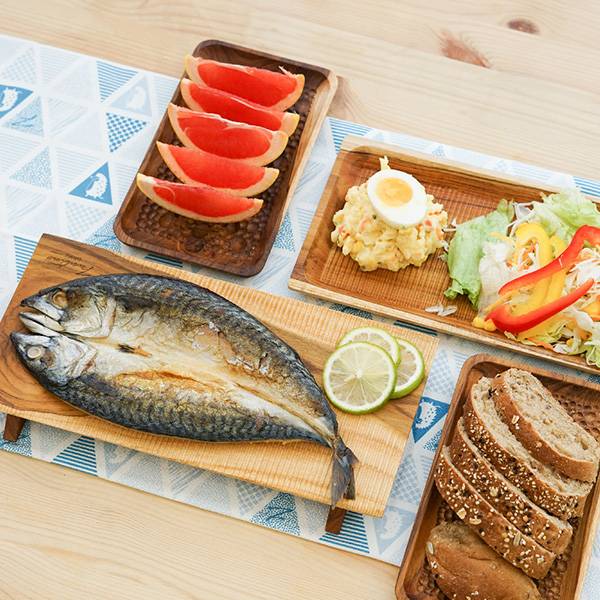 天然柚木餐盤(35cm)-波點款/條紋款 柚木,廚房,餐具,筷子,環保