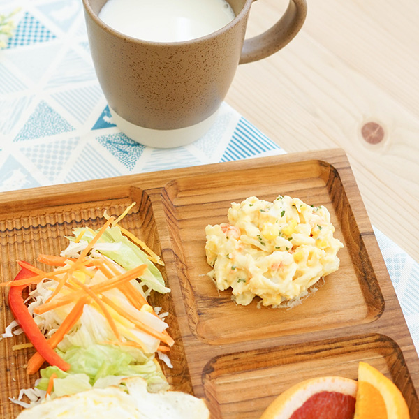 天然柚木早午餐盤-波點款/條紋款 柚木,廚房,餐具,筷子,環保