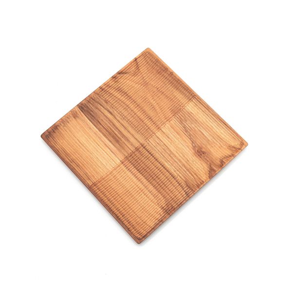 天然柚木方型托盤XL號(29x29cm)-波點款/條紋款 柚木,廚房,餐具,木盤