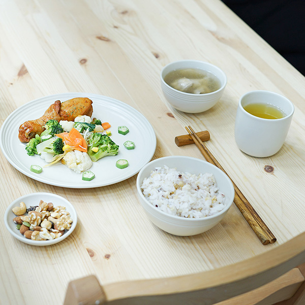 天然瓷土美器組(米) 5件組 柚木,廚房,餐具,筷子,環保