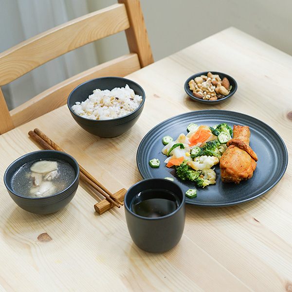 天然瓷土美器組(黑) 5件組 柚木,廚房,餐具,筷子,環保