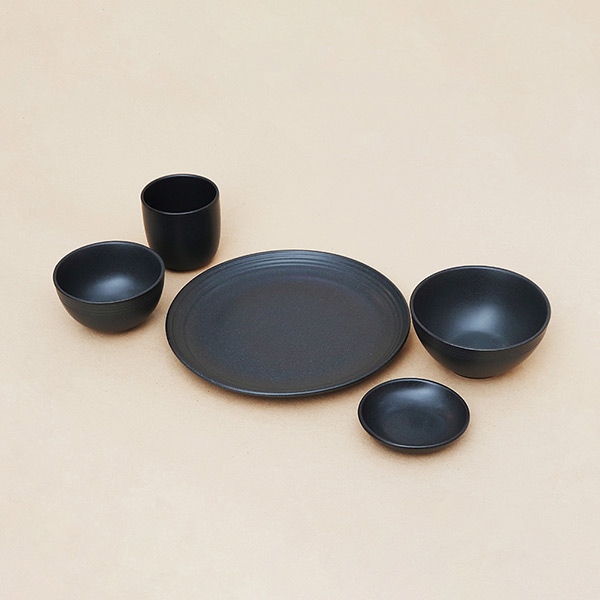 天然瓷土美器-餐盤(黑) 柚木,廚房,餐具,筷子,環保