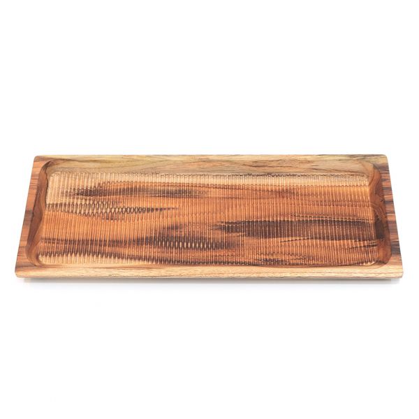 天然柚木餐盤(33cm)-波點款/條紋款 柚木,廚房,餐具,筷子,環保