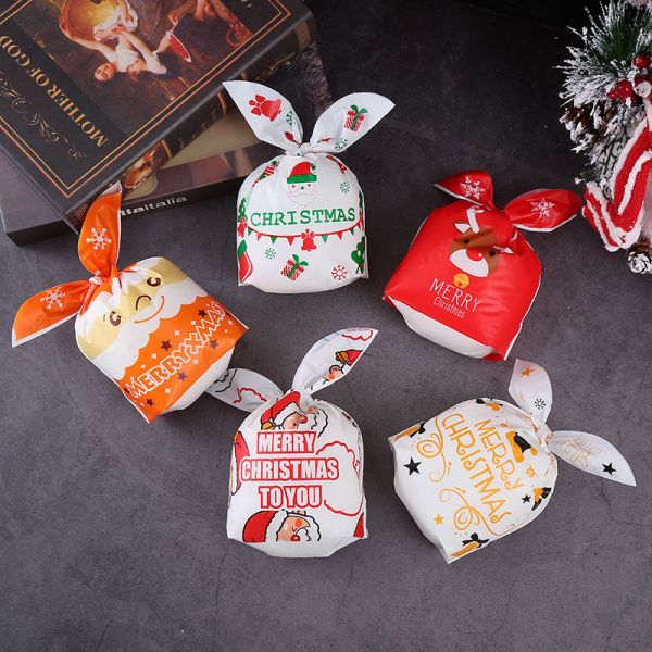 聖誕兔耳包裝袋 PlayByPlay,玩生活,聖誕兔耳包裝袋,聖誕節,糖果袋,禮物袋,兔耳朵綁帶,餅乾袋,包裝袋,斜條紋,聖誕樹,麋鹿,聖誕 耶誕