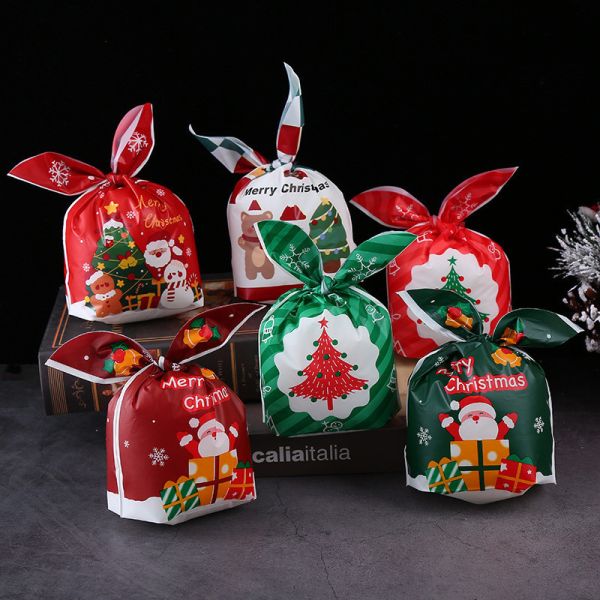聖誕兔耳包裝袋 PlayByPlay,玩生活,聖誕兔耳包裝袋,聖誕節,糖果袋,禮物袋,兔耳朵綁帶,餅乾袋,包裝袋,斜條紋,聖誕樹,麋鹿,聖誕 耶誕