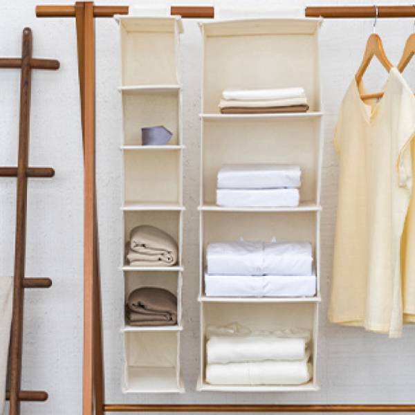 衣櫃多層收納袋-4層(大號) 衣櫃,多層,收納袋,衣櫥,包包,空間,帆布
