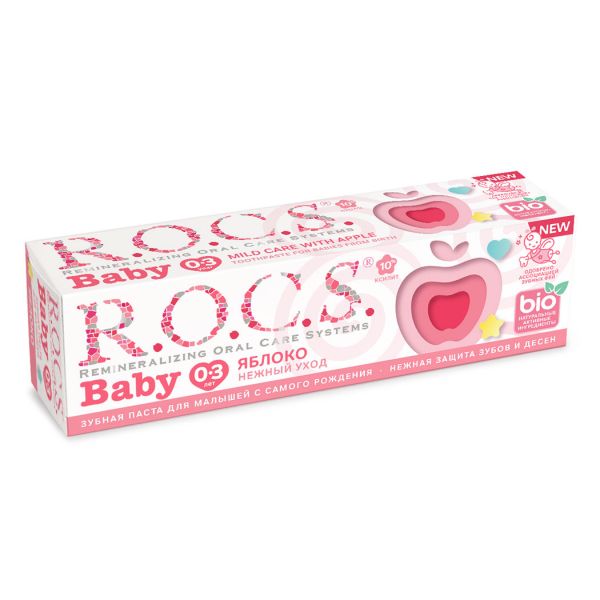 R.O.C.S. 不含氟 0-3歲嬰兒牙膏 小蘋果 