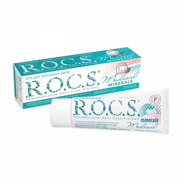 R.O.C.S. 再礦化修護琺瑯質凝膠晚安面膜 甜蜜水果 35ml/45g ROCS,不含氟,水果,預防蛀牙,晚安面膜,木糖醇,凝膠,強化琺瑯質,蛀牙,鈣,