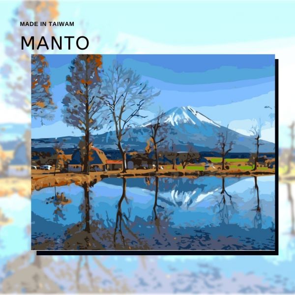 靜岡富士｜MANTO創意數字油畫(4050) 富士山,風景畫,數字油畫,manto,數字畫