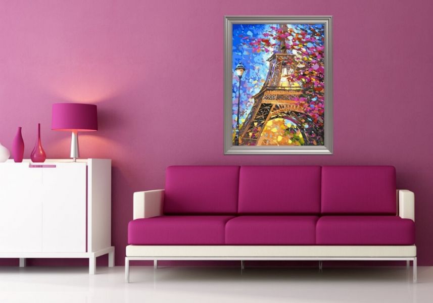 戀戀艾菲爾｜MANTO創意數字油畫(4050) 巴黎,風景畫,數字油畫,manto,數字畫