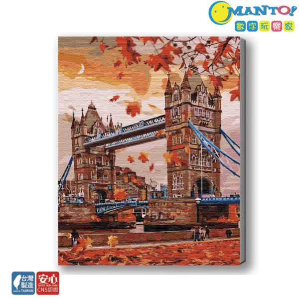 倫敦秋色｜MANTO創意數字油畫(4050) 倫敦,風景畫,數字油畫,manto,數字畫