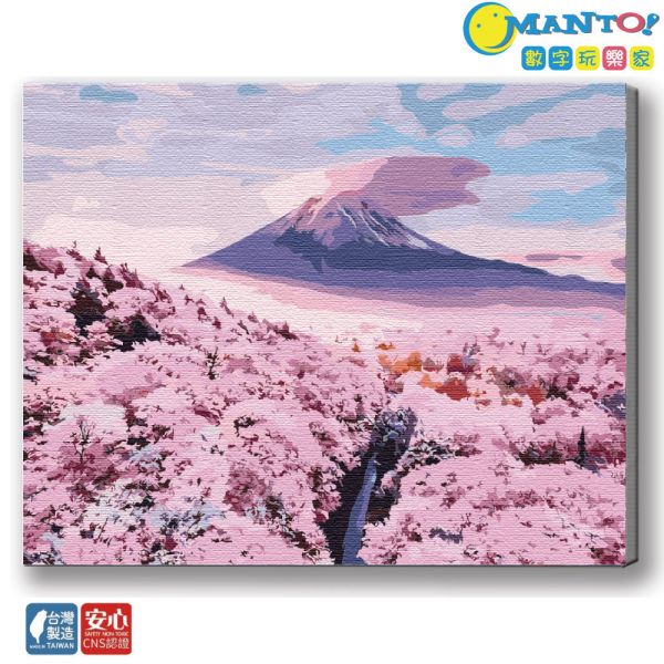 富士山笠雲｜MANTO創意數字油畫(4050) 富士山,風景畫,數字油畫,manto,數字畫