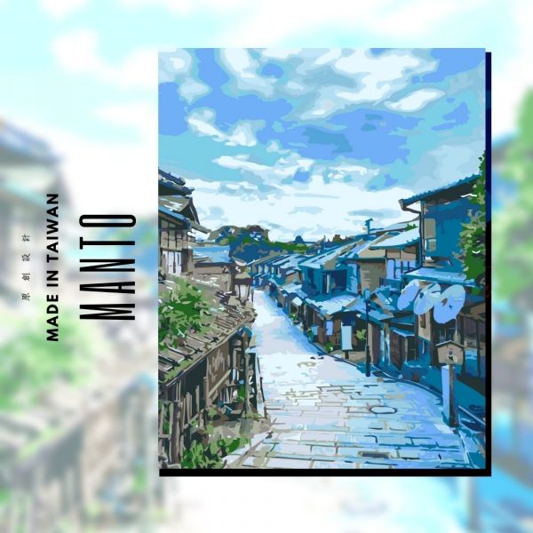 京都．晴｜MANTO創意數字油畫(4050) 京都,風景畫,數字油畫,manto,數字畫