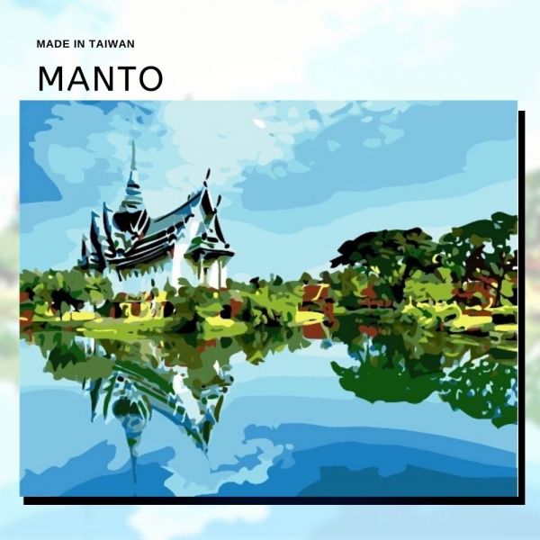 暹羅古城｜MANTO創意數字油畫(4050) 泰國,風景畫,數字油畫,manto,數字畫