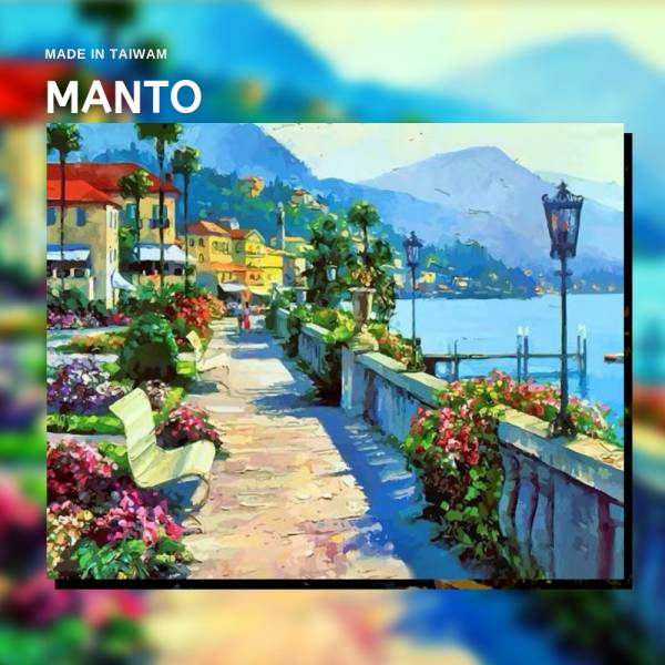 摩納哥街道(高手挑戰款)｜MANTO創意數字油畫(4050) 摩納哥,風景畫,數字油畫,manto,數字畫