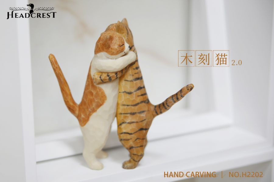 HEADCREST 木刻貓2.0 H2202 靜態完成品 - 東海模型｜官方最新預購玩具模型專賣店