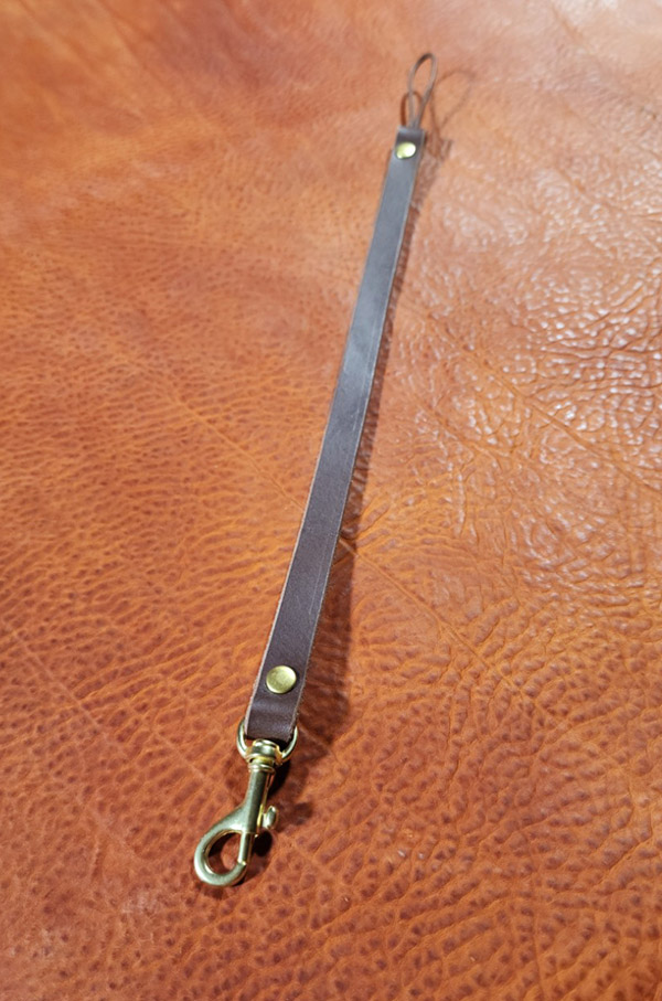 皮革安全繩 leather tailored safety tether strap 
