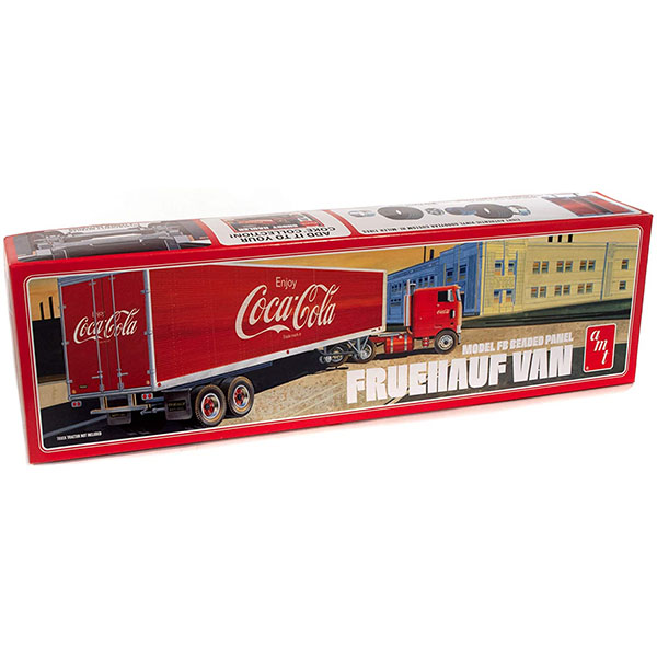 AMT 1/25 可口可樂 | 大貨車| 貨櫃 | 組裝模型 | Fruehauf Beaded Van Semi Trailer, Coca-Cola, Model Kit, AMT1109 (不含拖車頭) 