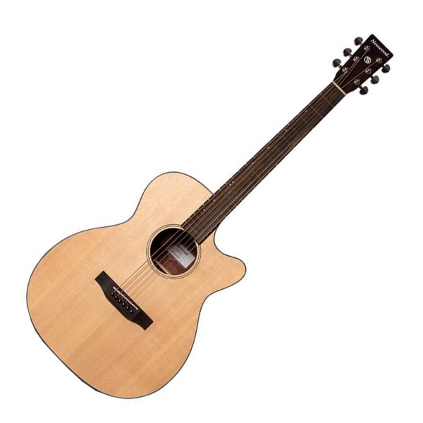 Neowood SSF-1C 雲杉面單板 / 桃花心木側背板 切角民謠吉他 39吋 附贈吉他袋、Pick、移調夾、背帶【SSF1C】 