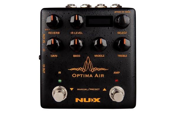 Nux Optima Air NAI-5 木吉他前級效果器【Acoustic Preamp+DI】 