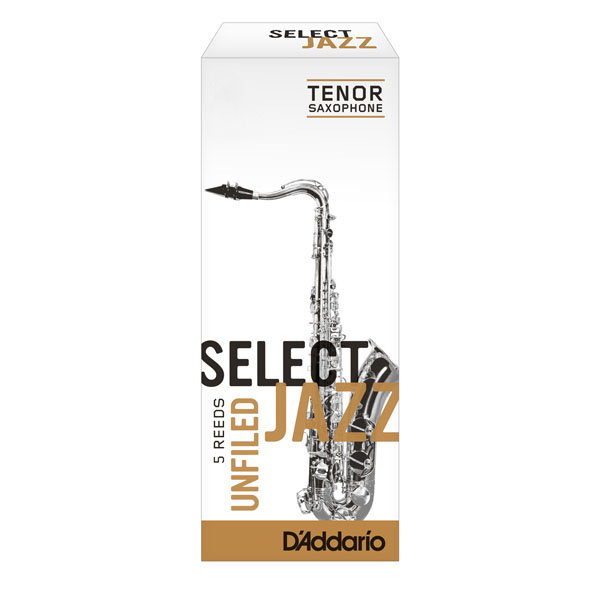 美國 Daddario Select Jazz 次中音 薩克斯風竹片 2 Medium Tenor Sax (5片/盒) Unfilde Cut 美式切法【RICO】 