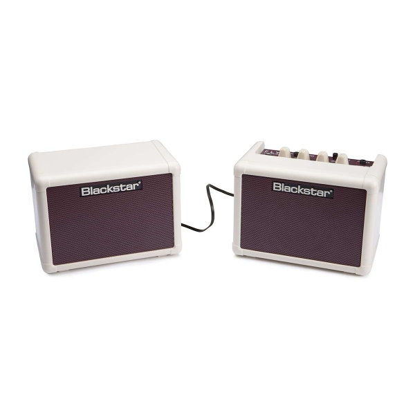 Blackstar Fly3 Vintage Stereo Pack 復古白 黑星 2顆音箱套裝組（2顆音箱+變壓器）立體聲/吉他音箱（可當電腦喇叭/電池可攜帶） 
