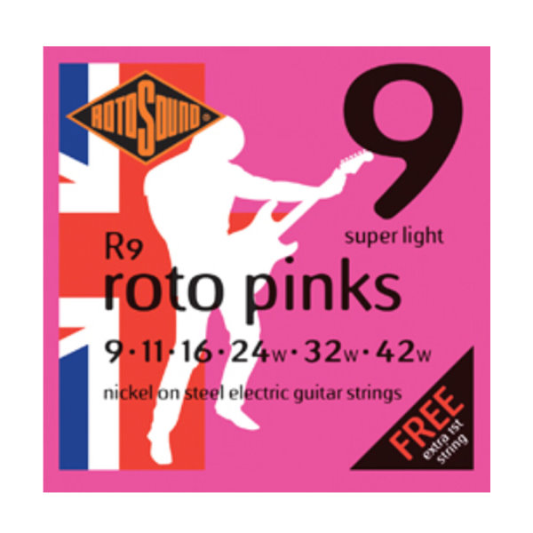 ROTOSOUND R9 鍍鎳弦電吉他弦(9-42)【英國製/電吉他弦/R-9】 
