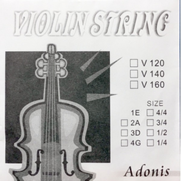 Adonis 4/4小提琴單弦 D弦【第三弦/單條D弦】 