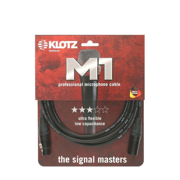 德國製 Klotz M1 FM1N0100 麥克風線 1公尺 卡農頭 正成公司貨 