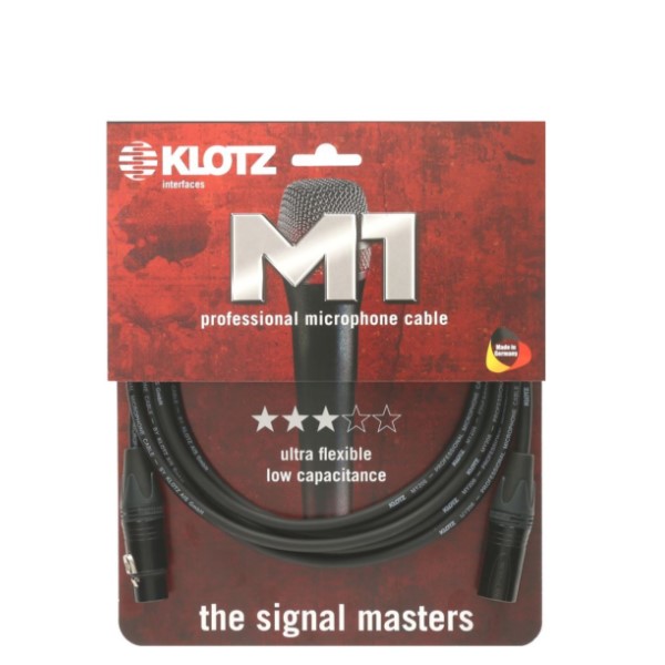 德國製 Klotz M1 FM1N0300 麥克風線 3公尺 卡農頭 正成公司貨 