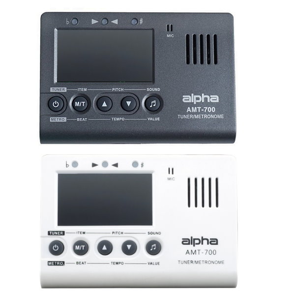 alpha AMT-700 三合一調音節拍器+贈夾式調音夾(木吉他/電吉他/貝斯/烏克麗麗/各種樂器皆適用) AMT700 