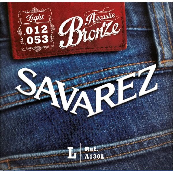 Savarez A130L 黃銅 民謠吉他弦 12-53 Savarez,A130L,黃銅,民謠吉他弦,12-53