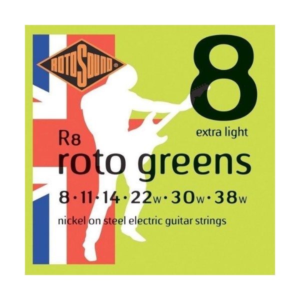 ROTOSOUND R8 電吉他弦 (08-38)【英國製/吉他弦/R-8】 
