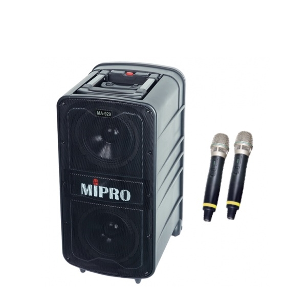 MIPRO MA-929 290瓦專業旗艦型無線擴音機 附二支手握式無線麥克風 原廠公司貨 一年保固 MA929 
