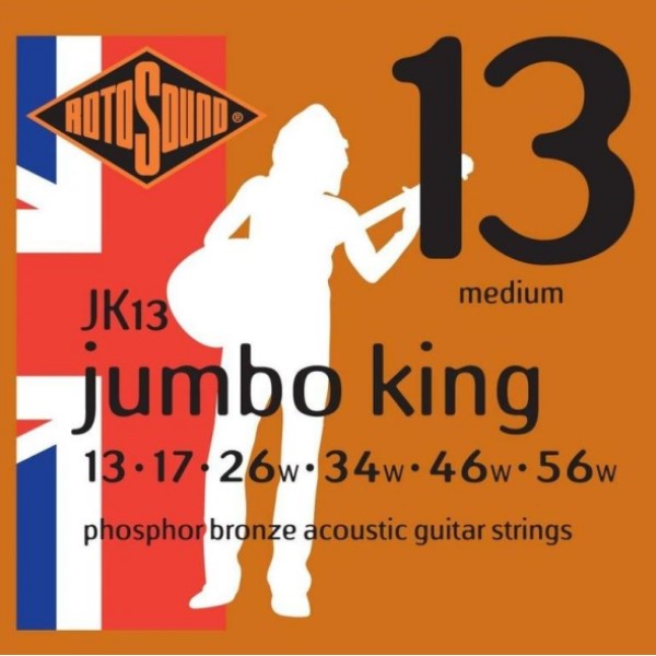 ROTOSOUND JK13 磷青銅民謠吉他弦(13-56)【英國製/木吉他弦/JK-13】 
