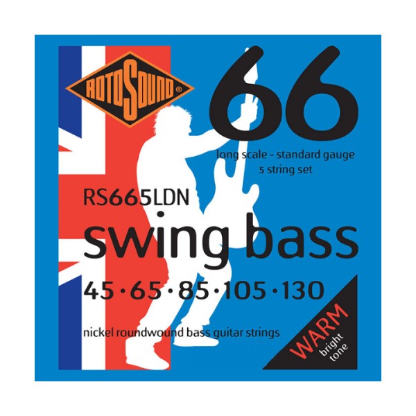 ROTOSOUND RS665LDN 5弦電貝斯弦 (45-130)【英國製/BASS弦/RS-665-LDN】 