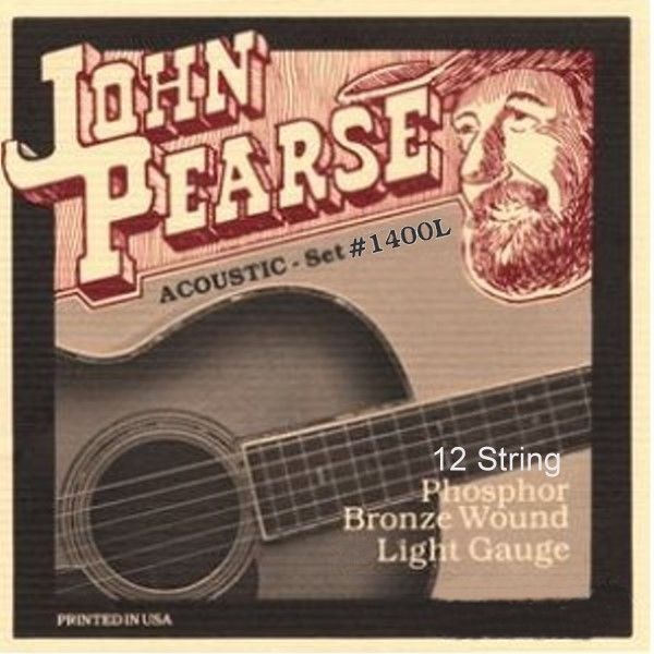 John Pearse 12弦吉他用1400L 12-Strings 磷青銅弦 (10-47/10-27) (10-47/10-27)