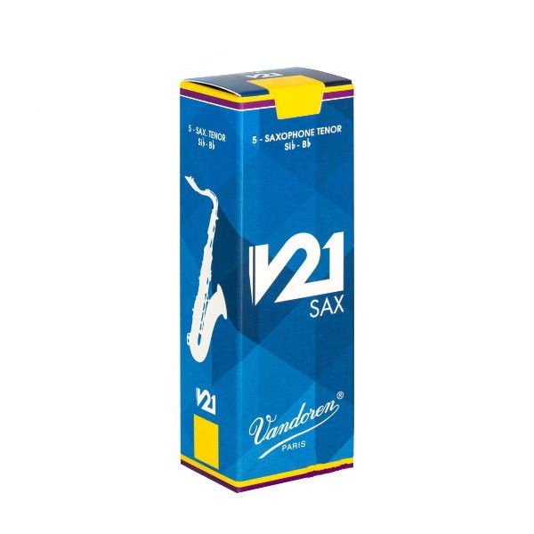 Vandoren 次中音薩克斯風 V21 淡藍盒 5種不同號數 有2.5號到4.5號可選 （5片/盒）Tenor Sax 次中音薩克斯風【SR82系列】 Tenor Sax 次中音薩克斯風【SR82系列】