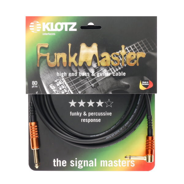 KLOTZ TM-R0300 FunkMaster 3公尺 一直一L頭 高階吉他貝斯導線 KLOTZ,TM-R0300,FunkMaster,3公尺,一直一L頭,高階吉他貝斯導線