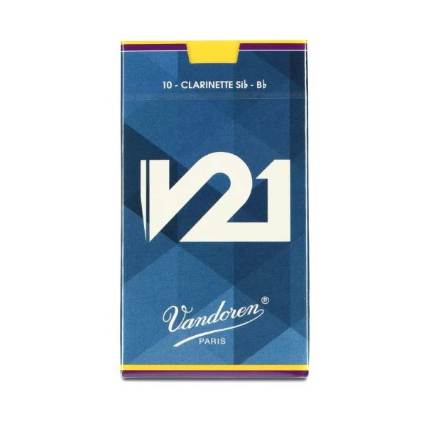 Vandoren 豎笛/黑管 竹片 V21淡藍盒 6種不同號數 有2.5號到5號可選 （10片/盒）Clarinet 單簧管【CR80系列】 （10片/盒）Clarinet 單簧管【CR80系列】