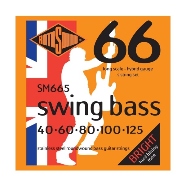ROTOSOUND SM665 5弦電貝斯弦 (40-125)【英國製/BASS弦/SM-665】 