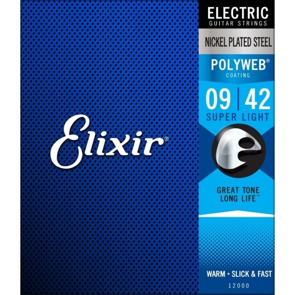 Elixir 頂級電吉他弦 Polyweb (12000) (09-42)【Elixir吉他弦專賣店/進口弦】 