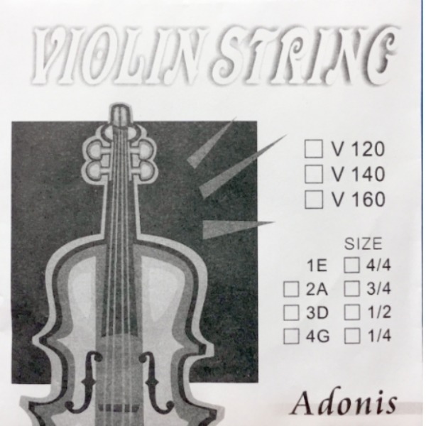 Adonis 4/4小提琴單弦 A弦【第二弦/單條A弦】 