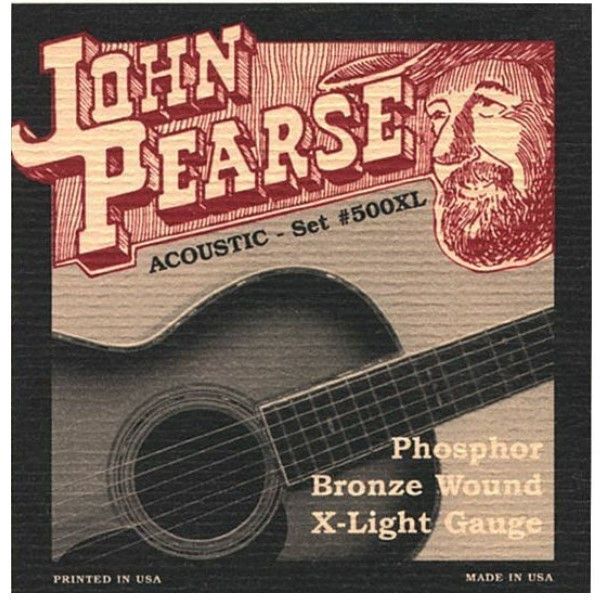 John Pearse 500XL 磷青銅弦 Phosphor Bronze Extra Light Strings (10-47)【進口弦專賣店/木吉他弦/500-XL】 【進口弦專賣店/木吉他弦/500-XL】
