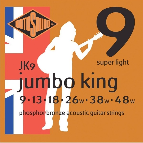 Rotosound Jk9 磷青銅民謠吉他弦(09-48)【英國製/木吉他弦/Jk-9】 