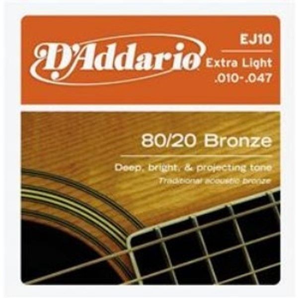 D'Addario EJ10青銅民謠弦(10-47)【DAddario/木吉他弦/EJ-10】 【DAddario/木吉他弦/EJ-10】