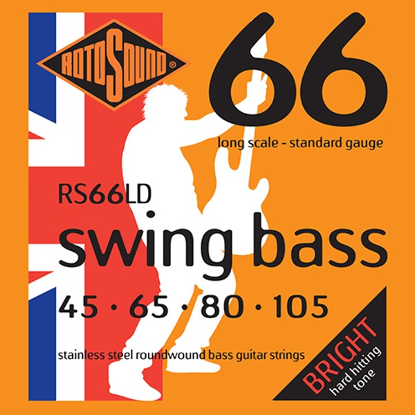ROTOSOUND RS66LD 不鏽鋼 電貝斯弦 (45-105)【英國製/BASS弦/RS-66-LD】 