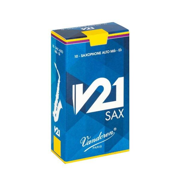 Vandoren 中音薩克斯風 竹片 V21淡藍盒 6種不同號數 有2.5號到5號可選 （10片/盒）Alto Sax【SR81系列】 Alto Sax【SR81系列】